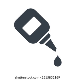 glue icon design of glyph style vector template