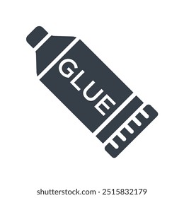 glue icon design of glyph style vector template