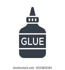 glue icon design of glyph style vector template