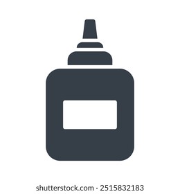 glue icon design of glyph style vector template