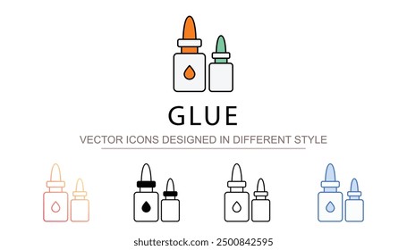 Glue icon design with white background stock illustration
