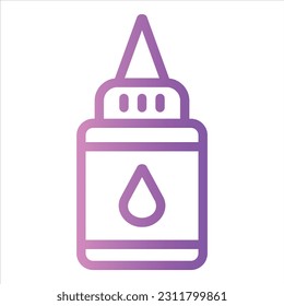 glue icon with isolated vektor and transparent background