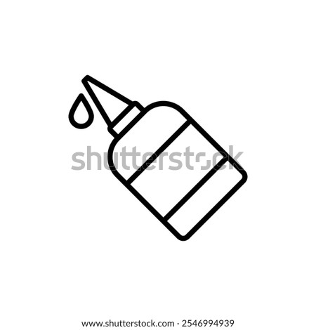 Glue icon linear logo isolated