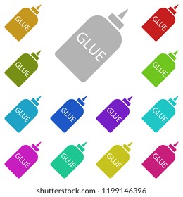 glue icon in multi color style. Simple glyph vector of education set for UI and UX, website or mobile application
