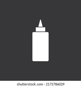 Icono de brillo en fondo gris