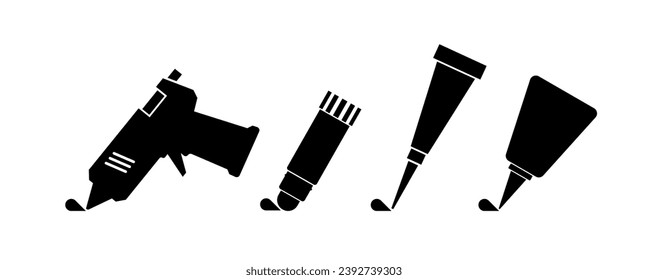 glue icon on white background