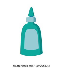 Glue icon on white flat art vector illustration, with design illustration