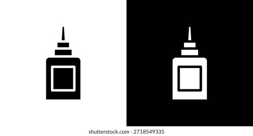 ícone de cola silhueta vetor ilustração estilo plano isolado