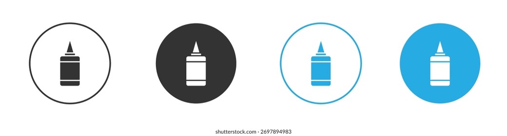 Colar ícone símbolo estilo plano em fundo branco.