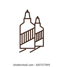 glue icon vector
