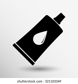 glue icon vector button logo symbol concept.