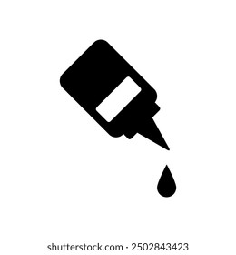Glue icon vector flat black illustration for web and app on white background..eps