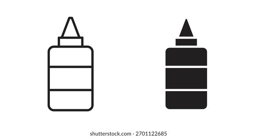 Glue icon vector glyph flat and trendy stroke line pack