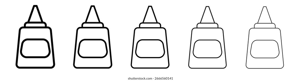 Ícone de cola no estilo da Web. Ilustração vetorial. Eps10