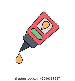 Glue icon with white background vector stock illustration