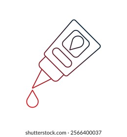 Glue icon with white background vector stock illustration