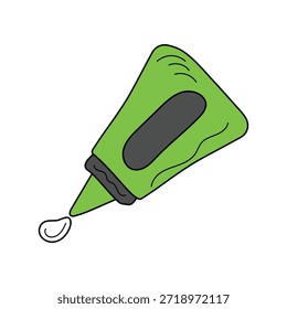 Ícone de cola com fundo branco vetor ilustração stock