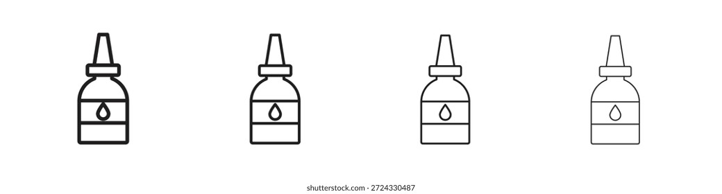 Ícones de cola para conceito móvel e cor de design da Web editável