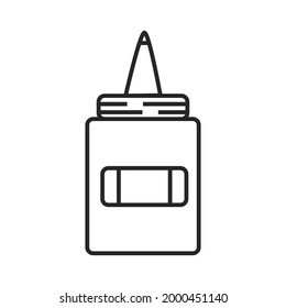 glue icons symbol vector elements for infographic web