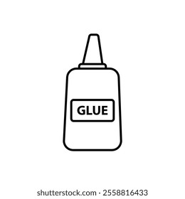 glue icon.vector flat black linear illustration for web and app..eps