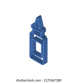 Glue isometric left top view 3D icon
