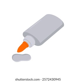 Glue, Kindergarten Isolated Vector Illustration