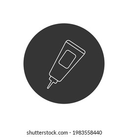 Glue line icon. Glue design concept from collection. Simple element vector illustration on white background