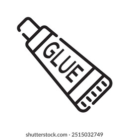 glue line icon design vector template