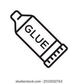 glue line icon design vector template
