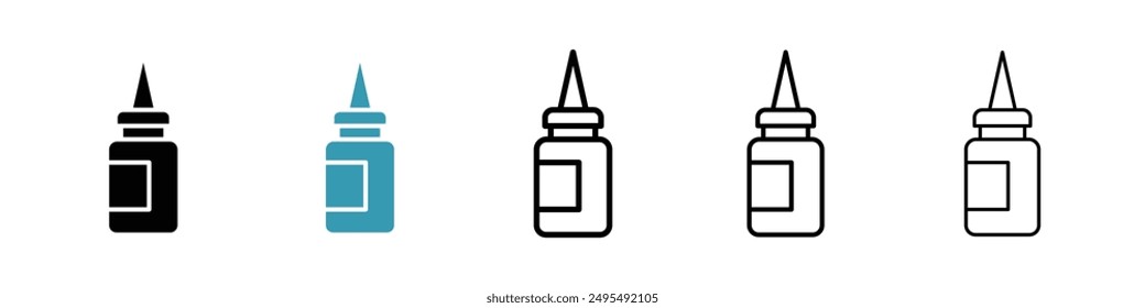 Glue line icon vector set.