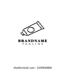 glue logo cartoon template icon design black modern isolated vector