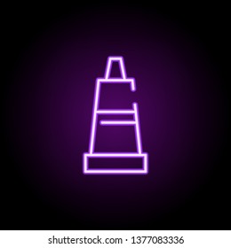 glue for metal neon icon. Elements of construction set. Simple icon for websites, web design, mobile app, info graphics