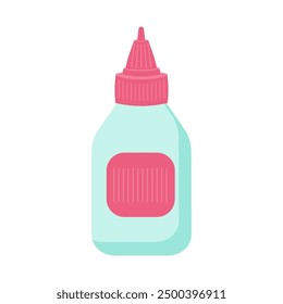 Glue on isolated white background.School supplies.Back to school.Vector.