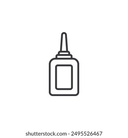 Glue outlined icon isolated on white background