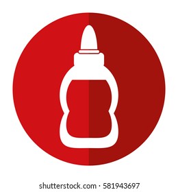 glue school supply design shadow