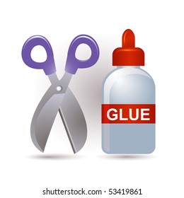 Glue And Scissors