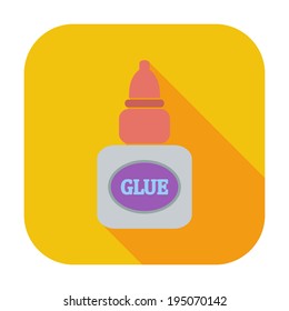 Glue. Single flat color icon. Vector illustration.