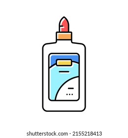 glue stationery color icon vector. glue stationery sign. isolated symbol illustration