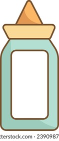Glue Stationery Frame Vector Illustration