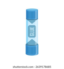 Glue stick and bottle icon in flat style. School stationery vector illustration on isolated background. Office supply sign business concept.