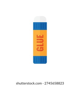 Glue stick flat vector icon design on white background