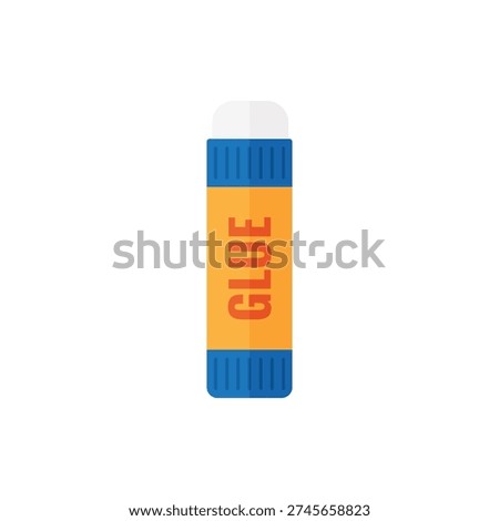 Glue stick flat vector icon design on white background