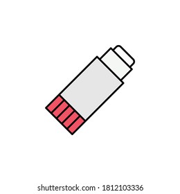 glue stick, handcraft icon. Element of education illustration. Signs and symbols can be used for web, logo, mobile app, UI, UX on white background