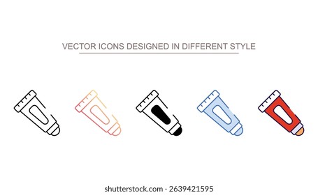 Glue Stick icon design with white background stock illustration