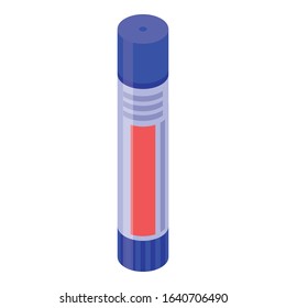 Glue stick icon. Isometric of glue stick vector icon for web design isolated on white background
