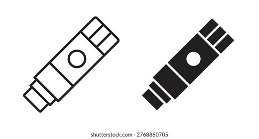 Glue stick icon. Simple linear element illustration. Thin stroke sign can be used for web, mobile and UI.
