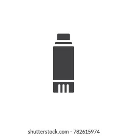 Glue stick icon vector, filled flat sign, solid pictogram isolated on white. Symbol, logo illustration.