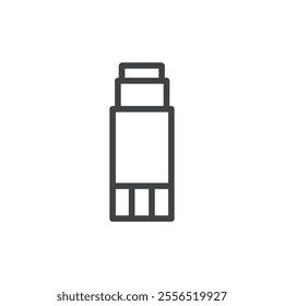 Glue stick icon Vector logo outline