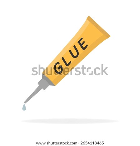 Glue stick isolated vector illustration on white background