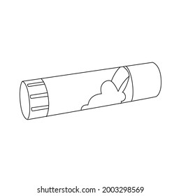 Glue Stick Line Drawing Clip Art 